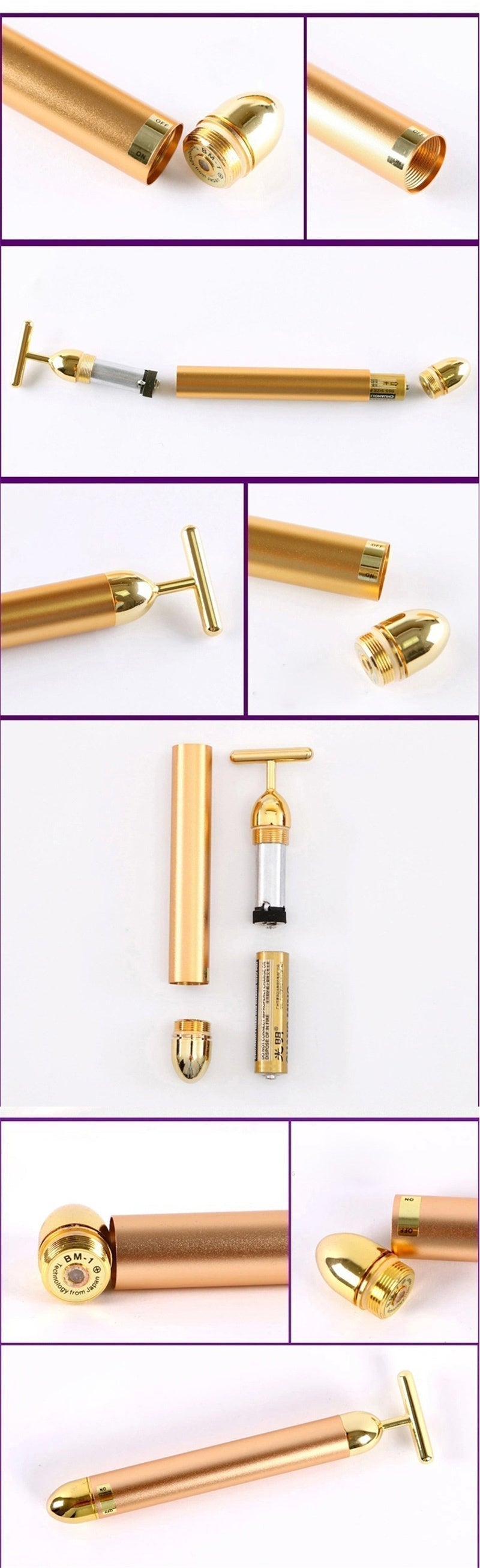 24K Gold Facial Massager